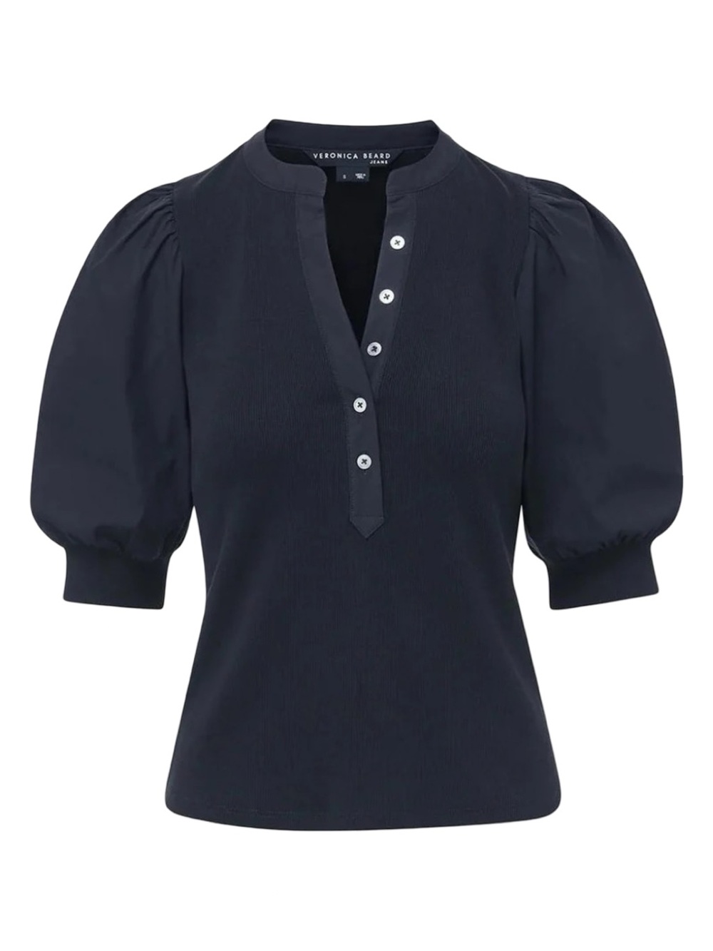 $198 New VERONICA BEARD Coralee Top Sz XL Blue
